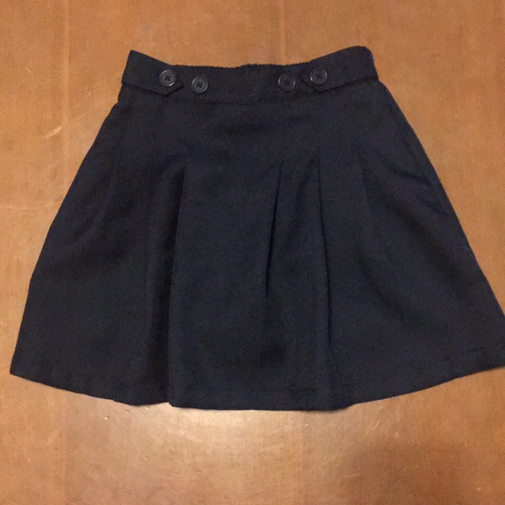 Chaps Navy Skirt